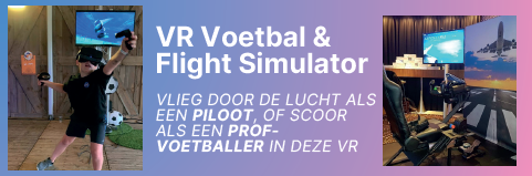 VR voetbal en flight-simulator