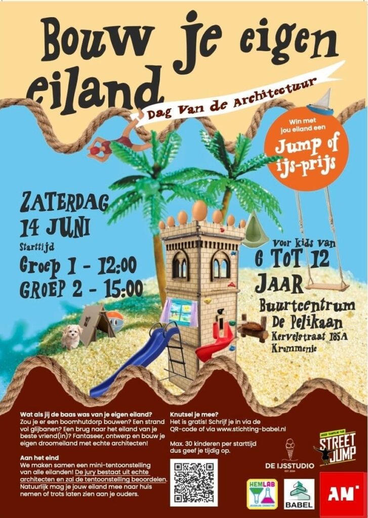 Bouw je eigen eiland, de Pelikaan Krommenie Zaanstad