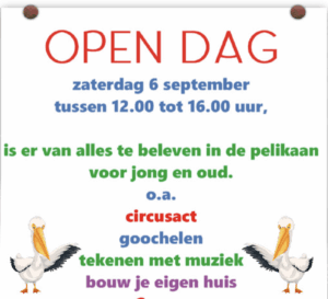 Open dag in Buurtcentrum de Pelikaan, Krommenie, Zaanstad