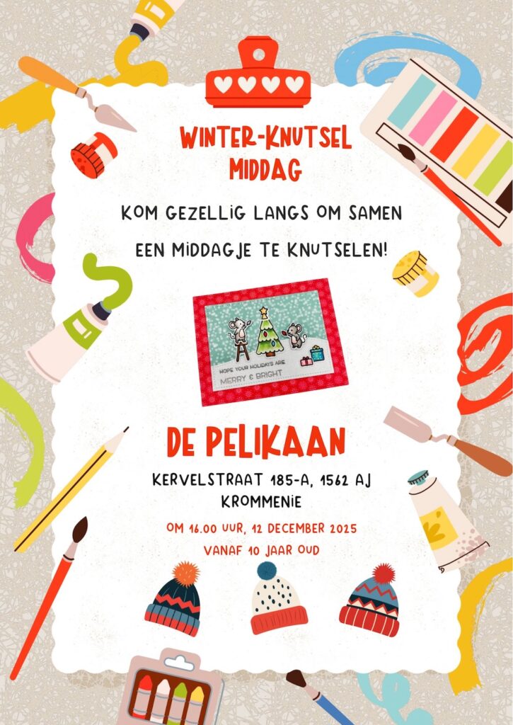 Winter knutsel middag, De Pelikaan, Krommenie, Zaanstad