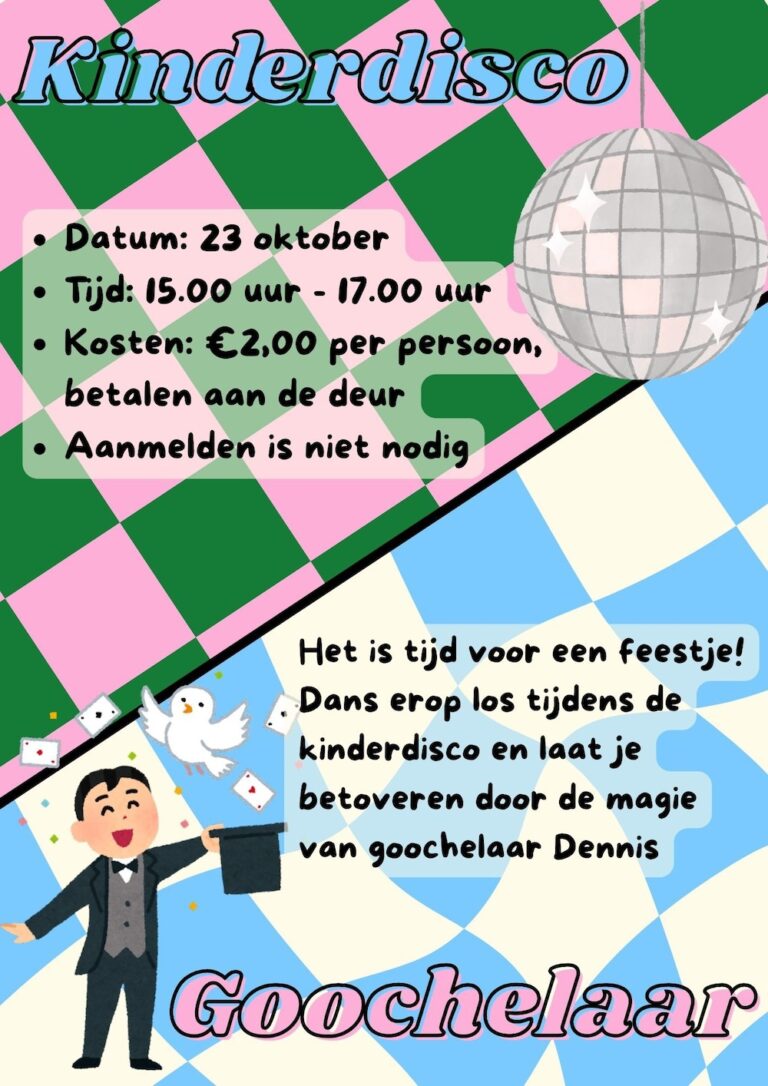 Kinderdisco, de Pelikaan, Krommenie, Zaanstad