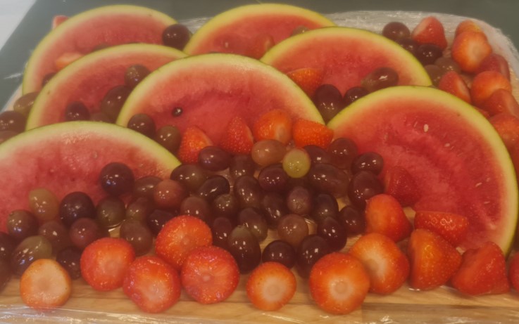 Potluck lunch watermeloen